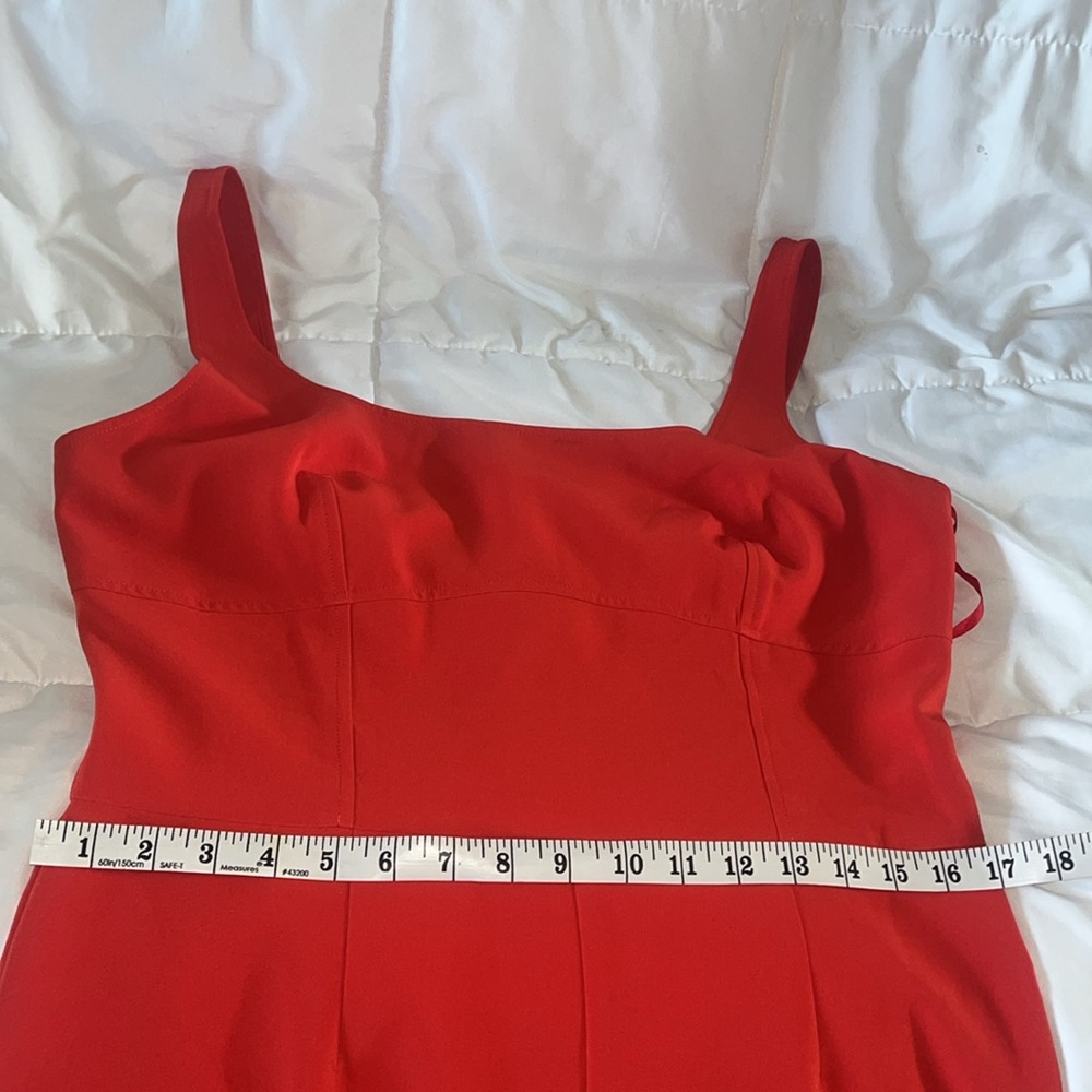 Gianni Bini “Tiger Fever” Bright Red Wide-Leg Jumpsuit – NWT – Size 12 - Picture 9 of 16